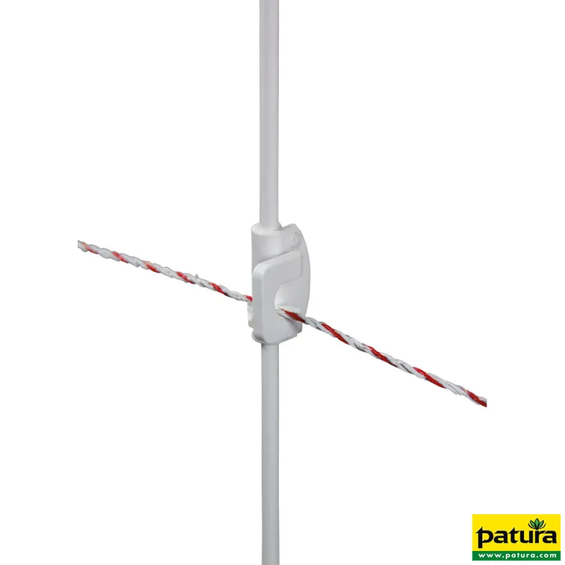 Piquet acier Tournefix, 1,13 m avec 2 isolateurs (les 10)Piquets acier ressort164110
