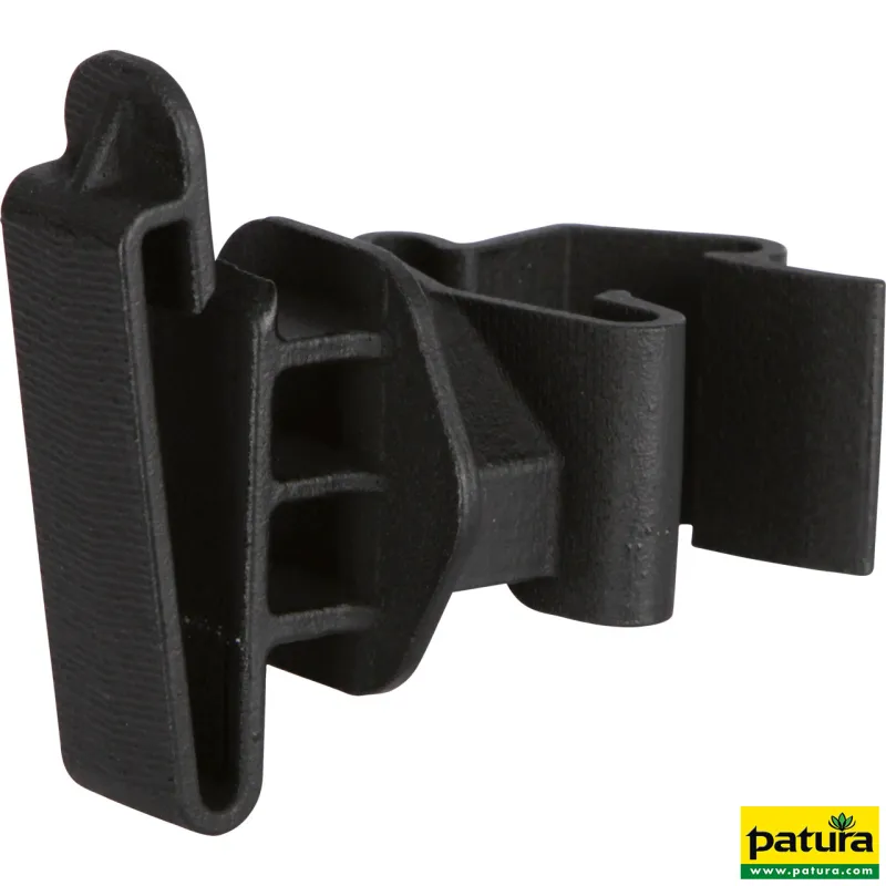 Isolateur rubans pour piquets en T, pour rubans jusqu'à 40 mm, noir, les 25Isolateur rubans pour piquets en TP173125