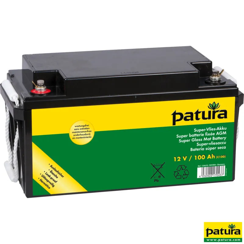 P4500 Electrificateur avec boîtier antivol XL, 110 W Module solaire, batterie AGM 100 Ah Piquet de terre et pied stabilisateurProtection contre le vol par choc électrique900341