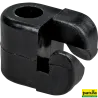 Isolateur plastique noir pour piquet en fibre de verre 10 mm, les 25Isolateur plastique113325