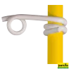Isolateur queue de cochon blanc pour électro-plastique et corde, les 25 pour piquets Ø 10 mmIsolateur queue de cochon 10 mm251825