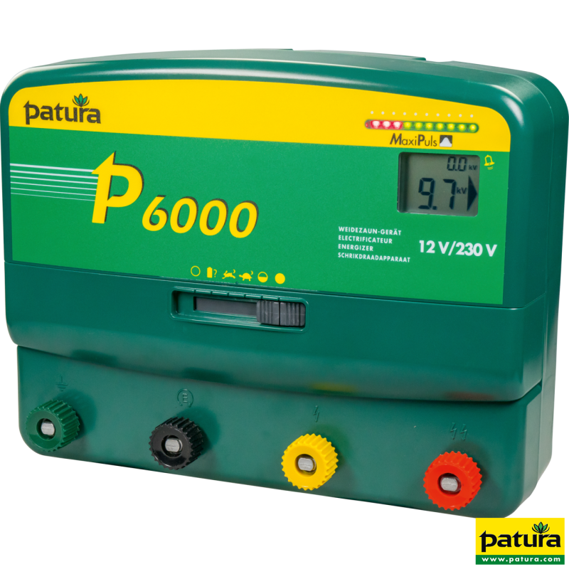 P6000, électrificateur multifonctions 230V / 12V, avec technologie MaxiPuls