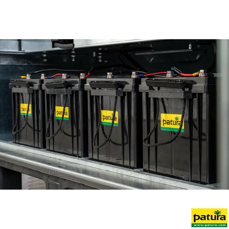 P8000 avec boîtier antivol XXL Module solaire 480W et 4x 200 Ah Batterie AGMProtection contre le vol par choc électrique900390