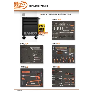 Servante d'atelier noire -...