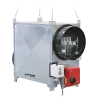 Chauffage mobile fioul suspendu haut rendement AGRI 110 GL’AGRI 110 G est un générateur d’air chaud fonctionnant au fioul ou au gaz.Sa particularité est son haut rendement et son débit d’air élevé pour chauffer les grands espaces.Par ailleurs, le fait qu’il soit suspendu permet de n’avoir aucune encombre au sol.Il est conçu idéalement pour une utilisation dans les bâtiments liés à l’agriculture.Ainsi, avec le générateur AGRI sert de chauffage agricole.218 1610