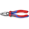 Pince universelle 180mm tranchantAvec zones de préhension spéciales pour matériaux plats et ronds pour une utilisation polyvalente. Avec tranchants pour fils doux et durs.302180