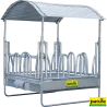 Râtelier carré "Pro" à arceaux avec toit 2,00 x 2,05 mLa solution idéale pour l’alimentation plein-air303530