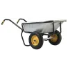 Brouette expert twin EXCELLIUM 160 galva roues gonfleesLa brouette EXPERT TWIN EXCELLIUM 160 Galva Roues Gonflées est parfaite pour les travaux lourds et le transport de volumes importants grâce à sa caisse galvanisée de 160 L et son châssis robuste.306225701