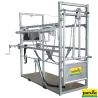 Cage de parage Pro MLa cage de parage modèle Pro est un système universel pour les traitements efficaces et en toute sécurité dans les exploitations laitières.311001