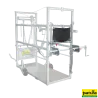 Porte arrière pare-bousePorte arrière (post-equipement) pour cage de parage mobile, pièces de montage et kit anti-déjections inclus31100107