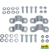 Kit de montage brosse à veauxKit de montage pour brosse à veau sur panneau d'herbage ou tube 42 mm, 4 x brides, vis, écrous incl33404910