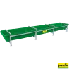 Mangeoire en plastique, Longueur 6 m, 1294 lMangeoire en plastique, 6 m, avec structure galv. et 4 barres anti-chutes351206