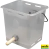 Seau à tétine 13 L, raccord sphérique, Tétine soupleSeau à tétine 13 L transparent, avec tétine souple et raccord sphériqueP361458