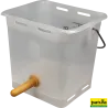 Seau à tétine 13 L, raccord Clic, tétine soupleSeau à tétine 13 l transparent complet, avec tétine souple et soupape 1-ClickP361457