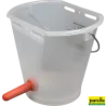 Seau à tétine 9 L, raccord Clic, tétine soupleSeau à tétine 9 l transparent complet, avec tétine souple et soupape 1-ClickP361473