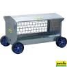 Râtelier mobile à roues avec toit pour agneaux et moutons longueurRâtelier sur roues372540