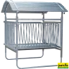 Râtelier carré pour chèvres avec toitUn accès optimal au fourrage idéal aussi pour les animaux à cornes 373517