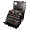 Caisse à roulettes 4 tiroirs 162 outilsKit d’outils pour maintenance générale dans mallette rigide à usage intensif - 162 pcs4750RCWD4FF1