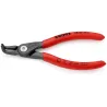 Pince de précision pour circlips intérieurs de 12 à 25mm - 130mm Coudée à 90° Très résistante en usage continu : durée de vie jusqu'à 10 fois plus longue que des pointes usinées au tour Avec les pointes rapportées pour travailler en toute sécurité4821J11