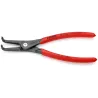 Pince de précision pour circlips extérieurs de 40 à 100mm - 210mm Coudée à 90° Très résistante en usage continu : durée de vie jusqu'à 10 fois plus longue que des pointes usinées au tour.Avec les pointes rapportées pour travailler en toute sécurité.Avec protection contre la distorsion.4921A31
