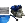 Motopompe eaux claires 12 m3 avec kit tuyauGroupe de pompage autonome à moteur thermique pour eaux claires et peu chargées.Utilisable pour l'irrigation, le transfert de l'eau.Livré avec :- 5 mètres de tuyau spiralex DN25 pour l'aspiration- 10 mètres de tuyau heliflat DN25 pour le refoulement817491