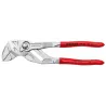Pince-clé 180mm - Gainage PVC - Chromée - Capacité 40mm Remplace tout un jeu de clés plates, métriques et en pouces.Mâchoires lisses ménageant les surfaces chromées au montage!8603180