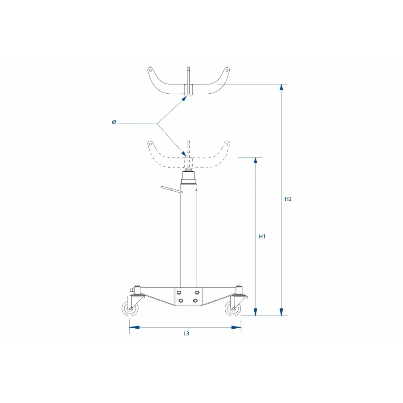 Vérin de fosse hydraulique à vérin télescopique 1.2TVérin de fosse hydraulique King Tony 9HYVB12 : capacité 1200 kg, levage sécurisé, pompe à pied intégrée, mobilité améliorée, sécurité renforcée.9HYVB12