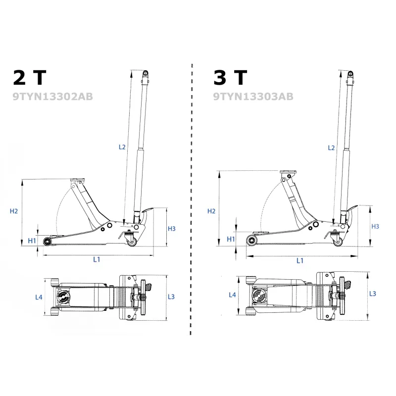 Cric hydraulique 3T Hauteur : 95-515mmCric hydraulique King Tony 3T : outil essentiel pour pros, levage 2-3T.9TYN13303AB