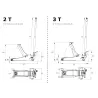 Cric hydraulique 3T Hauteur : 95-515mmCric hydraulique King Tony 3T : outil essentiel pour pros, levage 2-3T.9TYN13303AB