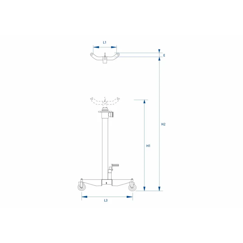 Vérin de fosse hydraulique 600kgVérin de fosse hydraulique King Tony 600 kg, robuste, ergonomique, sécurisé.9TYN143606AB