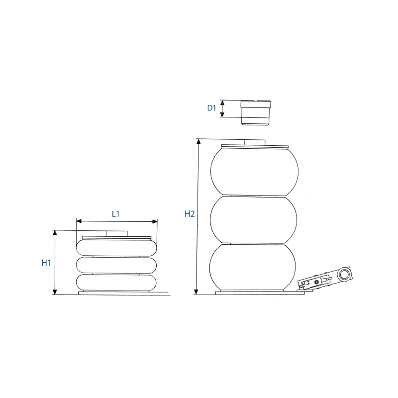 Cric pneumatique à 3 boudins 2T commandes basses Hauteur :200-560mmCric pneumatique King Tony, 2 tonnes, compact et rapide. 9TYN24402AB