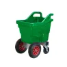 Chariot 140 litres réhaussé pour alimentsChariot de 140 litres ergonomique réhaussé avec poignées intégrées.Solide et durable : Cuve en polyéthylène haute densité avec rebord soudé double paroi réhaussée sur un châssis en acier galvanisé.D180