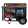 Groupe électrogène G10000D-A 8000 W GENERMORELe groupe électrogène G10000D-A offre une puissance de 8000 W et une autonomie de 7,5 heures grâce à son réservoir de 25 L. Ce modèle silencieux est équipé d'un régulateur de tension AVR et de trois prises 230V.G10000D-A