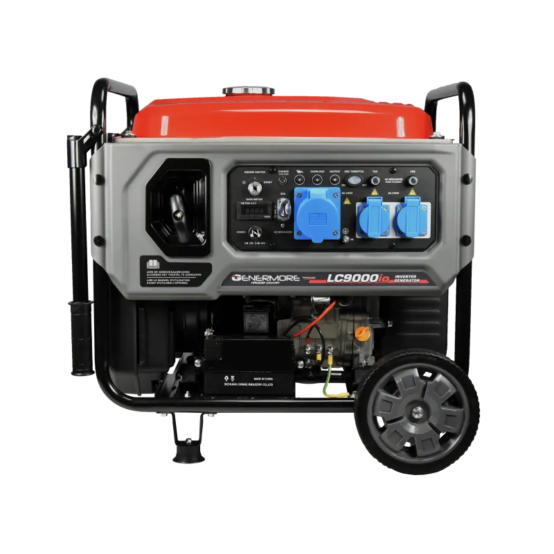 Groupe électrogène INVERTER LC9000IO 6500 WLes groupes électrogènes portables de la série Inverter fournissent une alimentation fiable et stablepour les appareils électroniques sensibles. Ils sont économes en carburant, très peu bruyants, compacts et faciles àtransporterLC9000IO