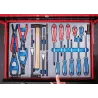 Servante d'atelier rouge + composition EVAWAVE - 179 piècesServante 7 tiroirs avec composition de 179 outils en module mousse pour servanteP409A004MRER