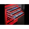 Servante d'atelier rouge + composition EVAWAVE - 179 piècesServante 7 tiroirs avec composition de 179 outils en module mousse pour servanteP409A004MRER