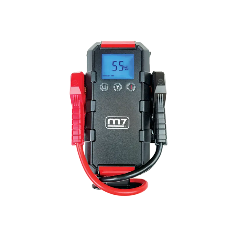 Mini booster multifonction 12 V (2000 PA, 24000 mAh) M7Le mini booster ST1000 M7 allie puissance, sécurité et praticité.Ses 2000 A et sa batterie de 2400 mAh permettent de démarrer très facilement la plupart des véhicules essence. ST1000