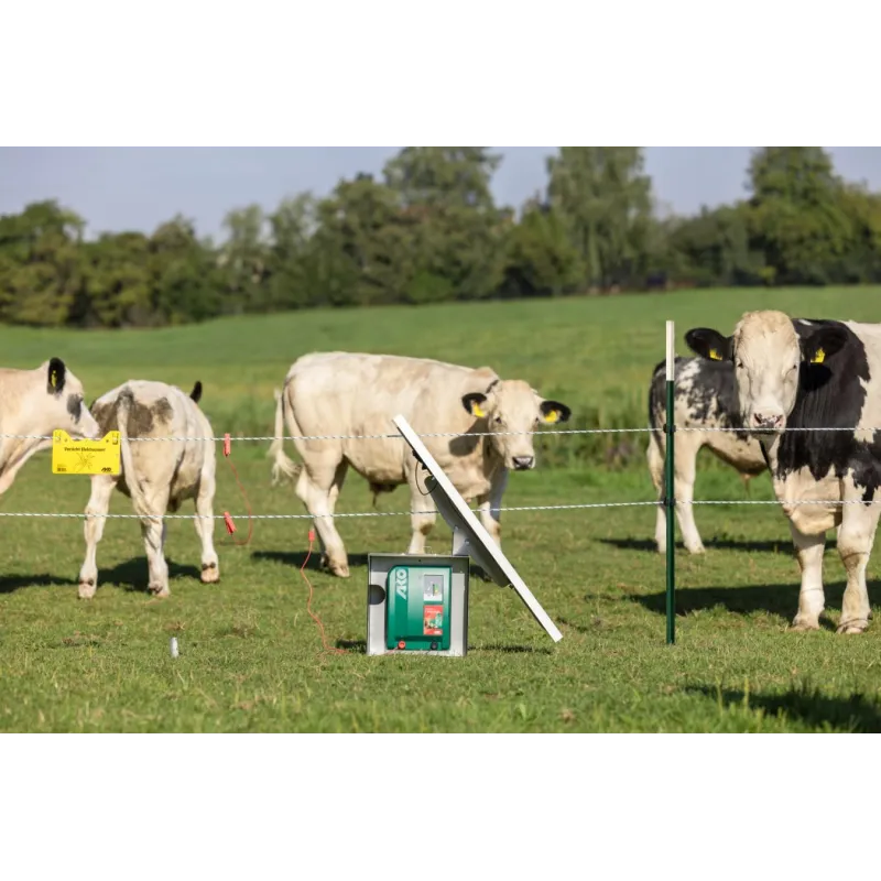 Duo Power X 6000 smart électrificateur 12/230 VL’AKO Duo Power X 6000 smart allie une puissance maximale à une technologie connectée. Avec une énergie de charge de 7,5 joules, une connexion au Cloud, une transmission mobile gratuite des données et une alimentation électrique flexible de 12/230 volts, il fournit une puissance maximale pour vos pâturages jusqu’à 40 km de long.372876