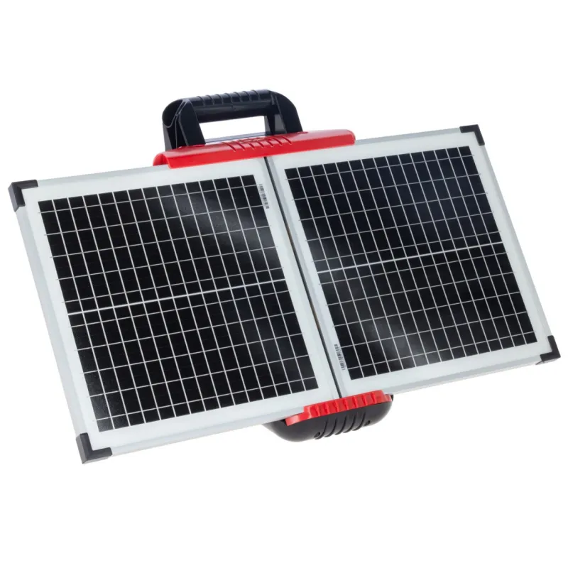 Sun Power S 2400 smart électrificateur 12 VL’AKO Duo Power X 6000 smart allie une puissance maximale à une technologie connectée. Avec une énergie de charge de 7,5 joules, une connexion au Cloud, une transmission mobile gratuite des données et une alimentation électrique flexible de 12/230 volts, il fournit une puissance maximale pour vos pâturages jusqu’à 40 km de long.La batterie 12 volts fournie et le panneau solaire de 30 watts non encore installé, associés à la gestion intelligente de la batterie et au circuit à faible consommation d’énergie, permettent un fonctionnement continu sans entretien pendant la principale saison de pâturage.La poignée de transport intégrée dans le boîtier confère souplesse et mobilité à l’appareil. 372953