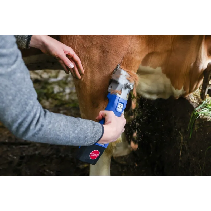 Tondeuse Aesculap Econom CL bovins, bleu, 1 batterieLa version sur batterie de l'Econom séduit par une grande autonomie de tonte, un équilibre parfait et une puissance de tonte extraordinaire !GT804