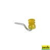 Isolateur à rainure en plastique CELLIDOR, filetage à bois jaune par 25Isolateur à rainure cellidor102125