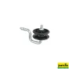Isolateur poulie d'angle pour piquets en bois avec filetage à bois, noir (paIsolateur poulie d’angle à filetage à bois102210