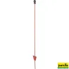 Piquet acier ressort ovale 1,00 m laqué rouge avecPiquets acier ressort106300