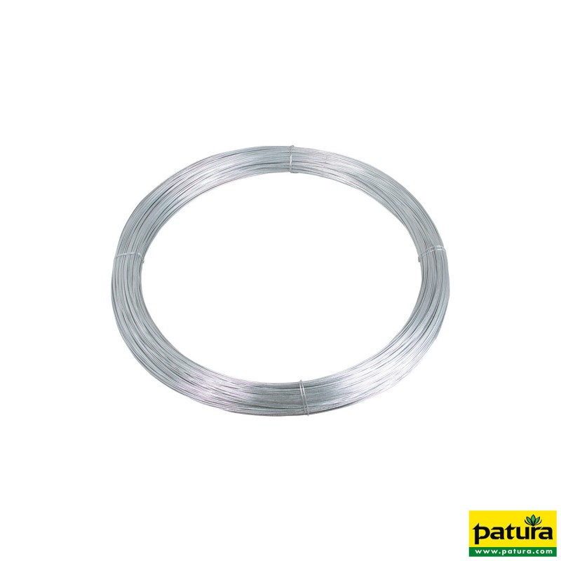 Fil d'acier ⌀ 2,0 mm, zingué riche, rouleau de 25 kg ~ 1000 m