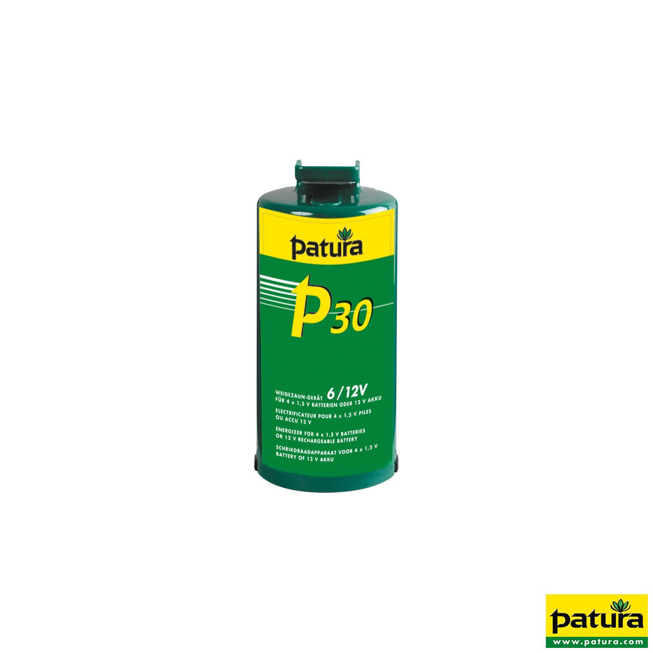 P30 électrificateur sur 4 piles monobloc 1,5 V ou batterie 12 V externe