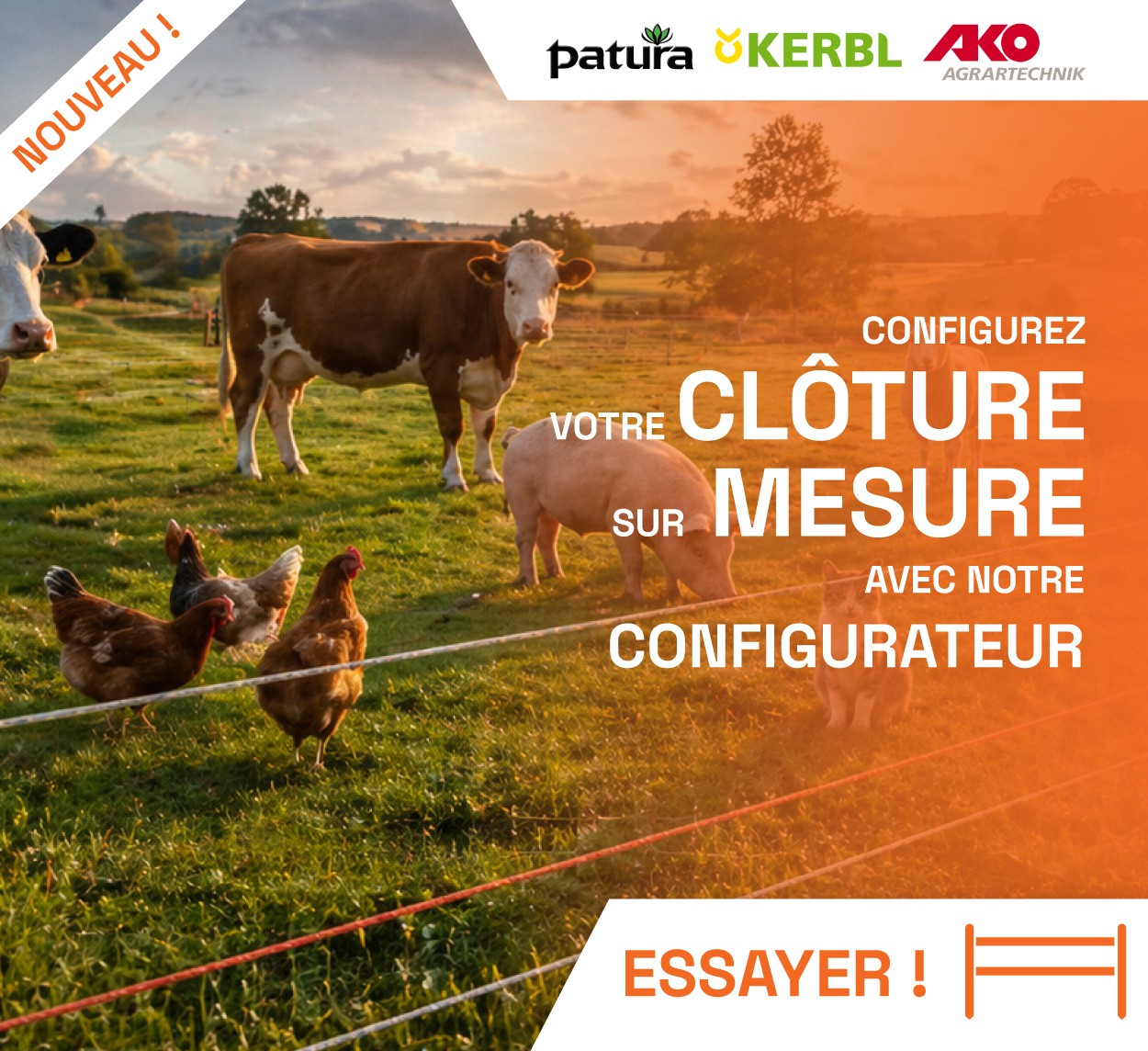 Configurez votre clôture sur mesure !